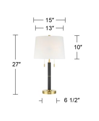 Rawdon 27" High Brass Light Pull-Chain Table Lamp Set of 2