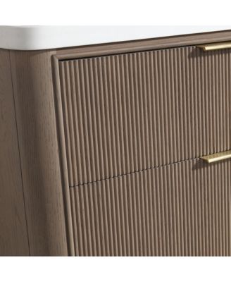 Aria 55" Bathroom Vanity Smoked Oak