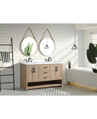 Venice 60" Bathroom Vanity Oak