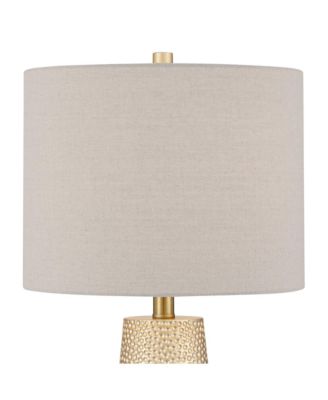 Mira 25 1/4" High Modern Table Lamps Set of 2 Textured Finish Oatmeal Shade Living Room Bedroom Bedside