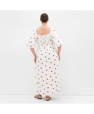 Women's Plus size Nala Spot Print Twist Front Dress