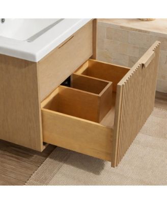 Diego 24" Floating Bathroom Vanity Oak