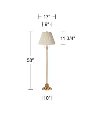 Dyna Traditional 58" Tall Standing Floor Lamp Pole Pull Chain