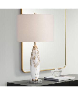 Melina 27 1/2" High  Glass Table Lamp Set with Dimmer