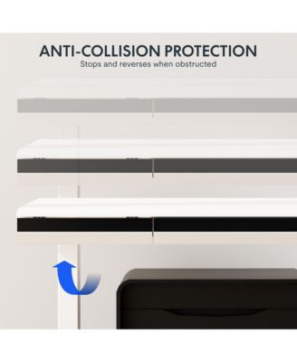 ED2 48"W Electric Adjustable Standing Desk, White (ED2W-E