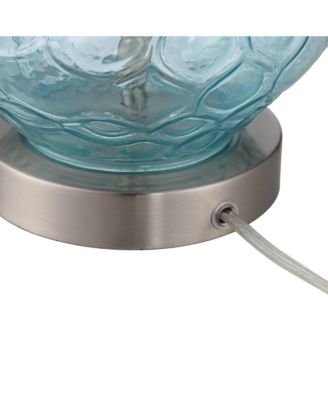 Dylan 27 1/2" Tall Modern Coastal Table Lamps Set of 2 WiFi Smart Socket Glass Living Room Bedroom