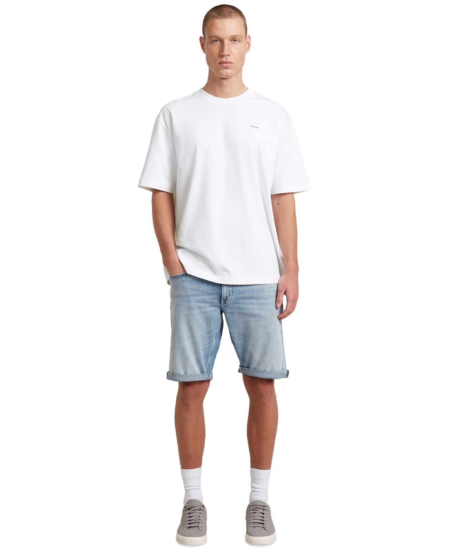Мужские шорты G-Star Raw Mosa Denim Short, цвет: Винтажный синий — фото 2