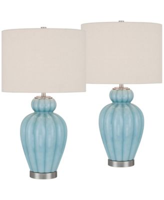 Leros 27 1/2" High Glass Gourd Table Lamp Set of 2