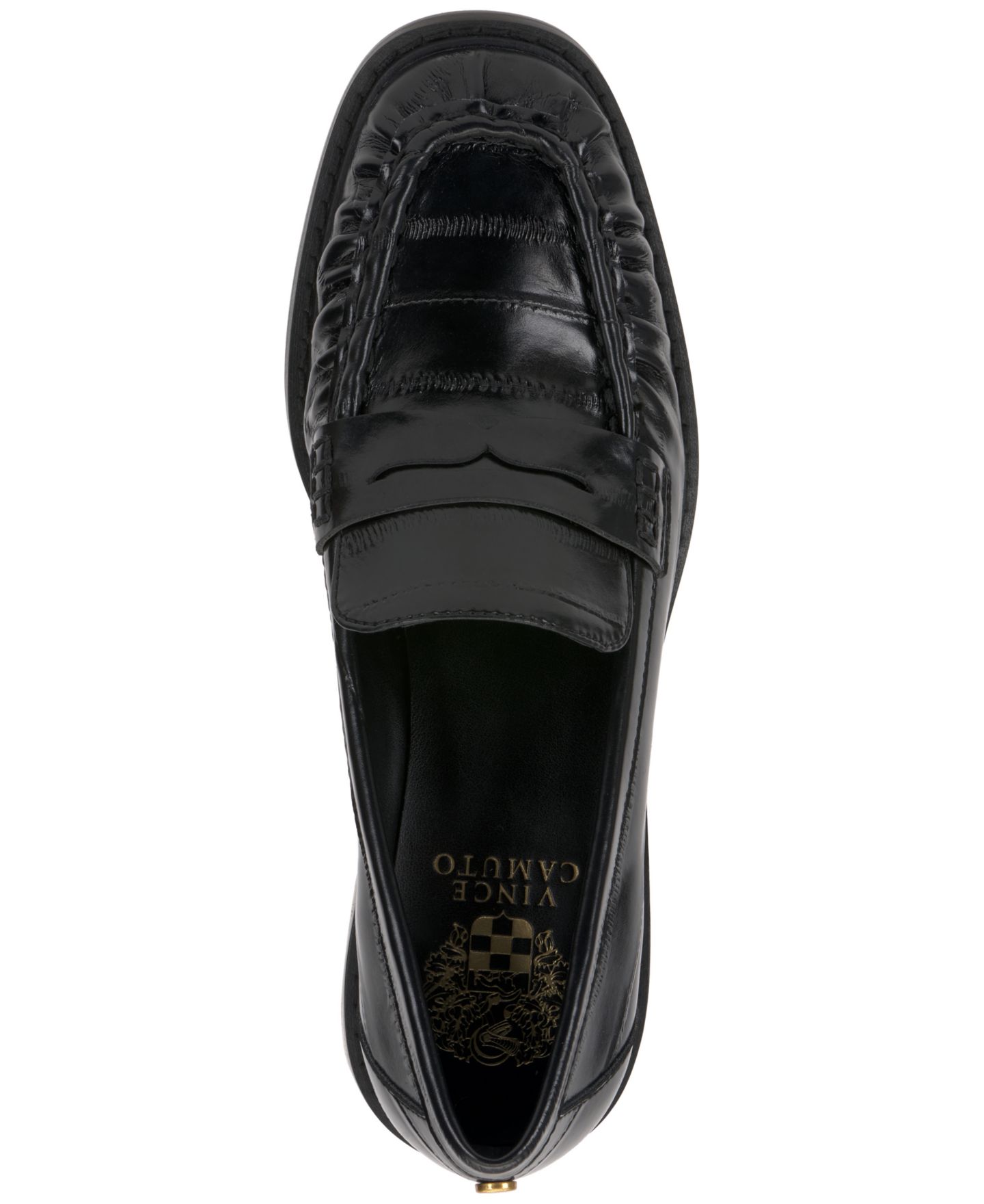 Женские туфли Vince Camuto Eshnie Block-Heel, цвет: Чёрный кожаный — фото 4