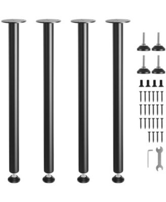 30 in Adjustable Desk Legs Set of 4, Reinforced Steel Table Legs with 1200 lbs Load Capacity