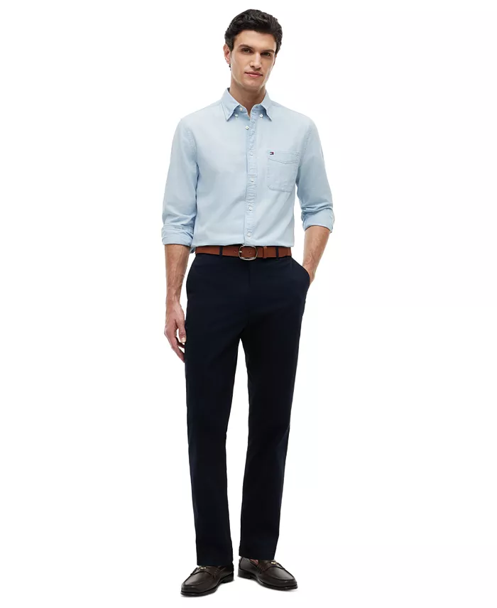 Men's Regular-Straight Fit Stretch Chino Pants - thumbnail 6