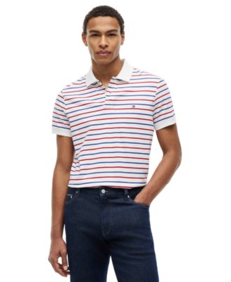 Men's Regular-Fit Smooth Touch Stripe Polo Shirt