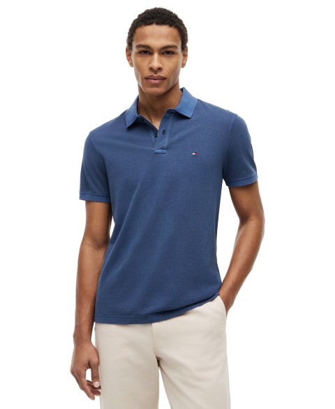 Мужские рубашки Tommy Hilfiger Men's Short-Sleeve Garment-Dyed Polo Shirt