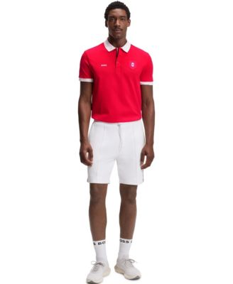Men's Paddy Canada Country Flag Trim Polo Shirt