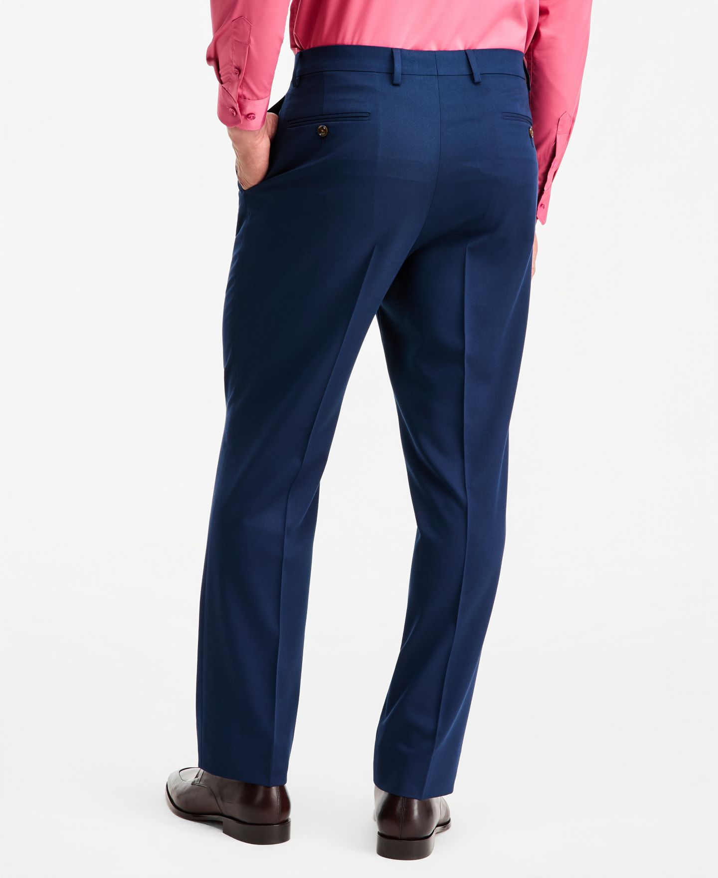 Мужские брюки Tayion Collection Classic-Fit Navy Suit Separate, цвет: Тёмно-синий — фото 4