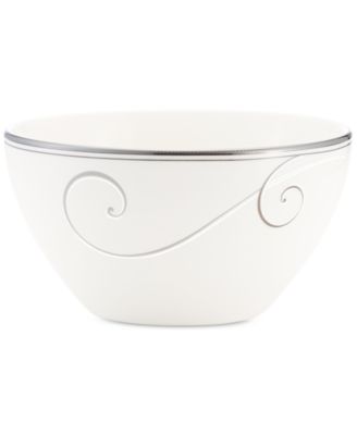Noritake - "Platinum Wave" Rice Bowl, 6"