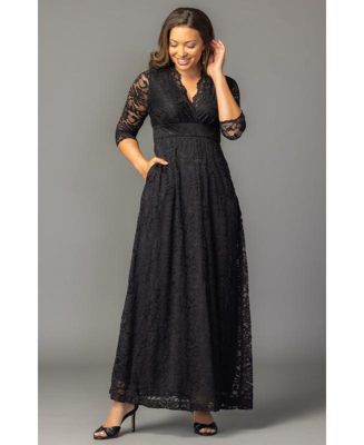 Women's Maria Lace A-Line Evening Gown with Pockets