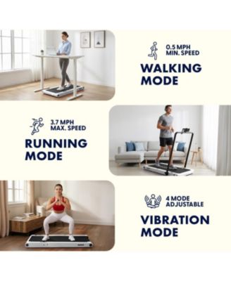 SQUATZ 2-in-1 Walking Pad with Vibration Plates - Compact