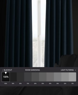 Faux Linen Hotel Blackout Curtain