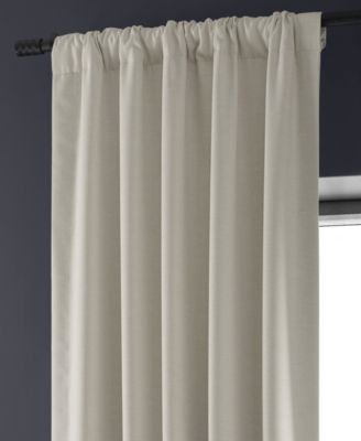 Faux Linen Hotel Blackout Curtain