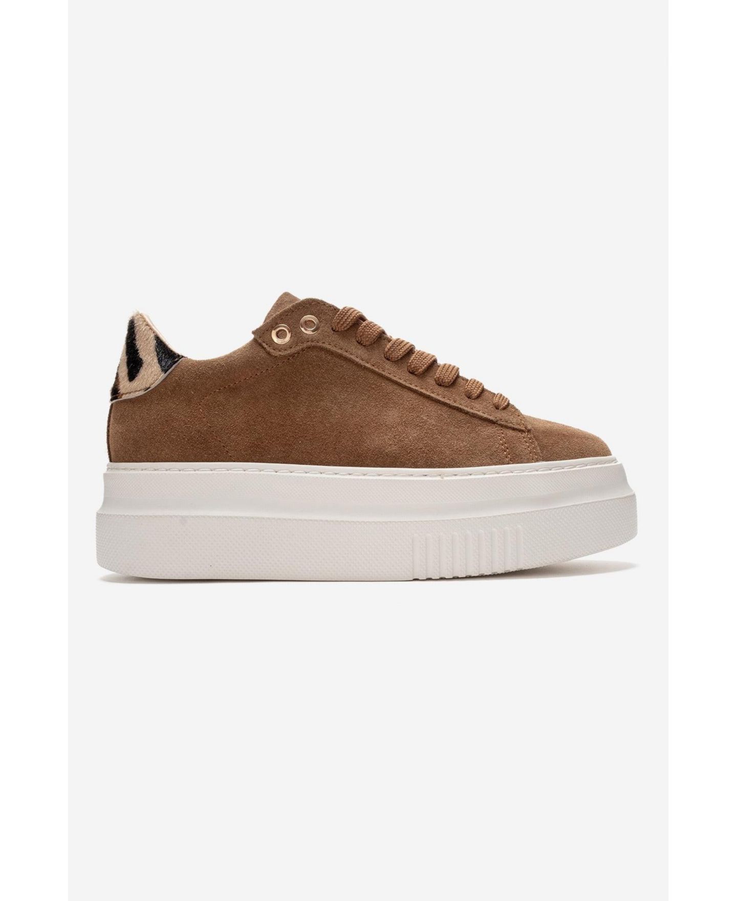 Женские кроссовки Forever & Always Shoes Nera Leather Casual, цвет: Коньячный замшевый — фото 2