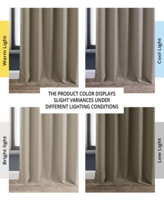 Faux Linen Hotel Blackout Curtain