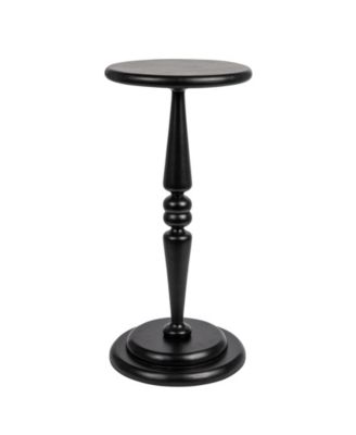 Bishop Pedestal 12" Wood Cocktail Side Table
