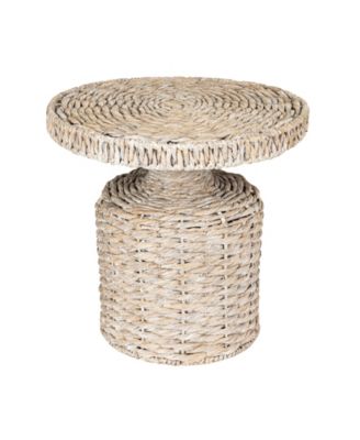 18" Water Hyacinth Hand-Woven Table