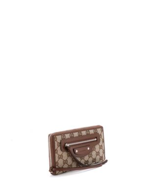 Long x Gucci The Hacker Project Neo Classic Zip Wallet GG Canvas