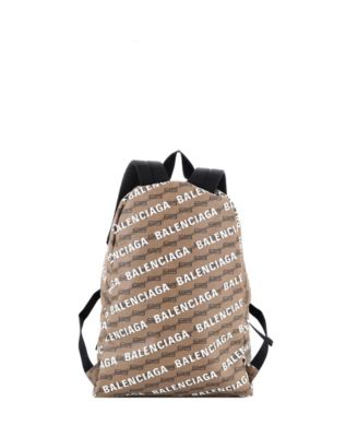 Signature Backpack BB Logo Coated Canvas
