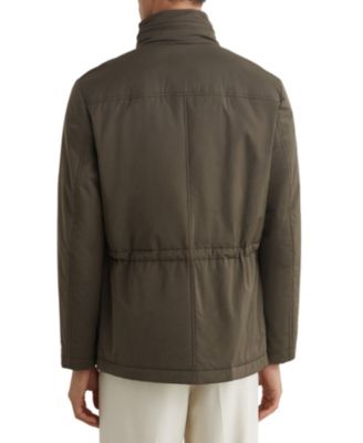 Men's Cotton-Blend Padded Four-Pocket Jacket