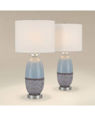 Stratos 26 1/4 H  Cloud Ceramic Table Lamp Set of 2 with Dimmer