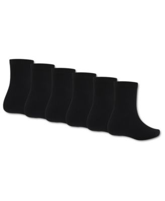 Boys' 7-11 Ankle Socks, 6-Pack