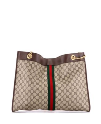 Large Rajah Chain Tote GG Coated Canvas