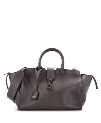 Small Monogram Cabas Downtown Leather with Embossed Leather