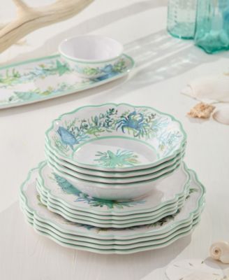 Sea Glass 12-Piece Dinnerware Set, Service for 4