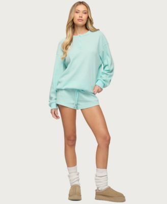 Women's Baila Waffle Henley Top