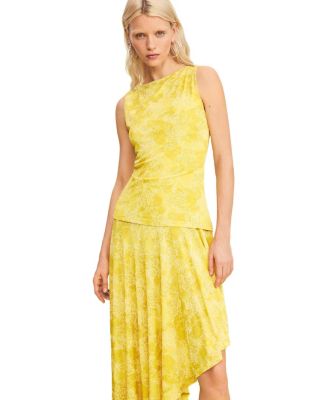 Women's Asymmetric printed dress