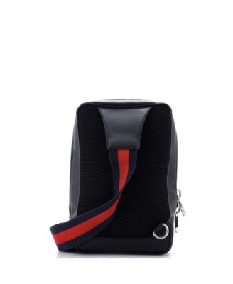 Small Soft Zip Sling Bag GG Coated Canvas