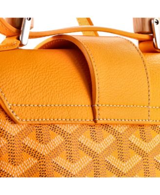 Mini Saigon Top Handle Bag Coated Canvas with Leather