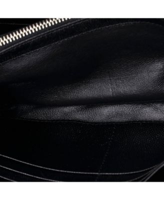 Large Classic Monogram Flap Wallet Matelasse Chevron Leather