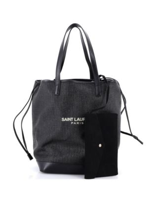 Teddy Shopping Tote Canvas with Leather