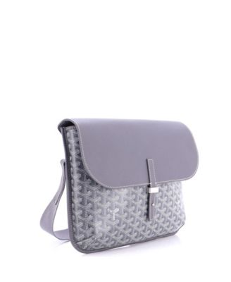 Coursier Messenger Bag Coated Canvas and Leather