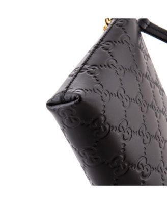 Chain Wristlet Wallet Guccissima Leather