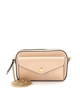 Super Mini Front Pocket Chain Shoulder Bag Jumbo GG Embossed Leather