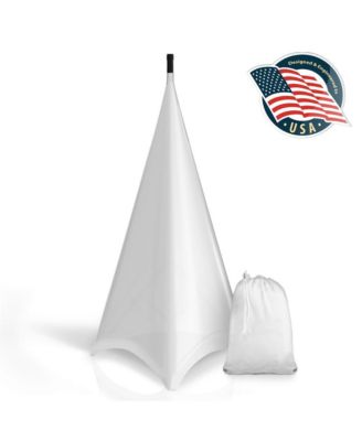 Universal Lighting Tripod Stand Scrim - Triple Sided DJ Speaker / Light Stand Skirt Cover w/Hook and Loop Straps PSCRIM3W