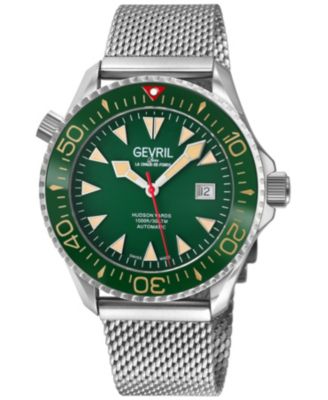 Men's Hudson Yards Swiss Automatic Silver Mesh Band Watch