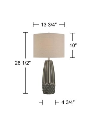 Olsen 26 1/2" High Stripe Ceramic Table Lamp Set of 2