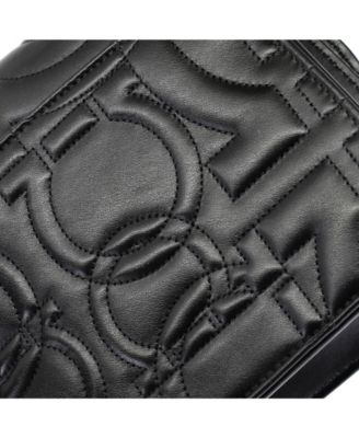 Medium Gancini Turnlock Flap Bag Gancini Quilted Leather