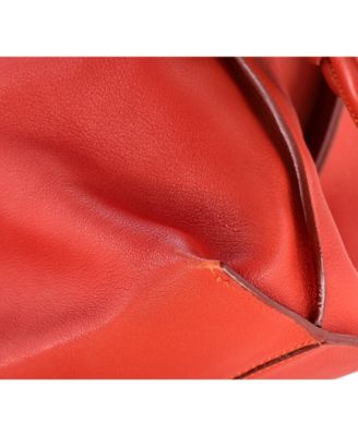 Large Flamenco Knot Messenger Bag Leather